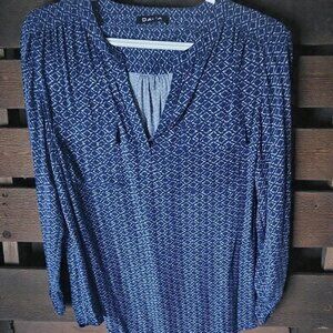 Dalia Women's Blue Patterned Top